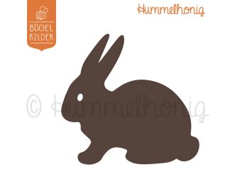 Bügelbild Hase