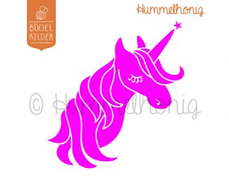 Bügelbild Einhorn